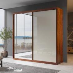 Imagem de Guarda-Roupa Casal Lauren Com Espelho 2 Portas Bom Pastor