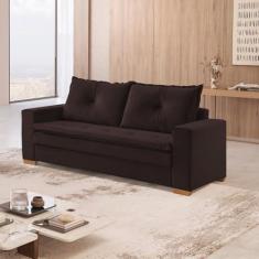 Imagem de Sofá Moderno 3 Lugares Florianópolis Marrom