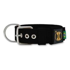 Imagem de Coleira Total Black Cachorro Grande Forte Pitbull Power Inox - Amoross