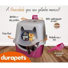 Imagem de Banheiro Para Gatos Sanitário Durapets Rosa