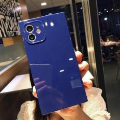 Imagem de Capa de telefone de silicone quadrada macia para iPhone 11 12 13 14 Pro Max XS X XR Max 7 8 Plus Mini SE 2020 Capa traseira, azul, para iPhone 11Pro Max
