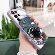 Imagem de Capa de telefone astronauta para Samsung Galaxy S22 S21 S20 Ultra Plus FE S10 S9 S10E Note 20 ultra 10 9 Plus Capa, roxo claro, para Galaxy Note 10 Pro