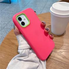 Imagem de Capa de telefone à prova de choque para iPhone 13 12 11 Pro Max XR XS Max X 7 8 Plus Candy Color Soft Silicone Capa Traseira, T4, Para iPhone 11