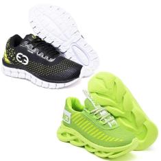Imagem de Tênis Infantil Masculino Esportivo Modelos Diferentes - Kit 2 Pares-Masculino