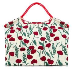 Imagem de QTKJ Sacola de flores, bolsas femininas, bolsa de ombro, bolsa de trabalho de grande capacidade, lancheira de lona reutilizável, bolsa de professor, Colorido., One Size