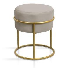 Imagem de banqueta decorativa estilosa para recepção design industrial argola co