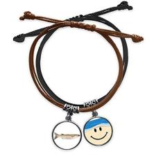 Imagem de DIYthinker Pulseira de couro com corrente de mão para atividades frescas Ocean Fish
