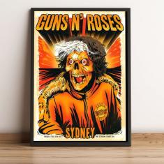 Imagem de Quadro decorativo A4 Guns N Roses Sydney capa de album