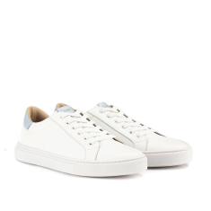 Imagem de Tênis Feminino Couro Fechamento Cadarço Moderno Casual