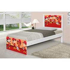 Imagem de Cama Solteiro Adesivada Tropa de Bombeiros com Colchão