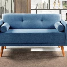 Imagem de Namoradeira Moderna Decoração Sala, Varanda, Recepção Luma Azul