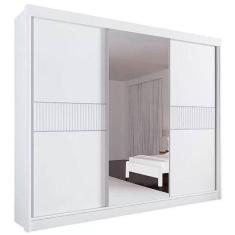 Imagem de Guarda Roupa Los Angeles Ripado Casal 3 Portas 6 Gavetas D Doro Cor Br