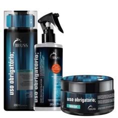 Imagem de Kit Truss Uso Obrigatório Reconstrução Capilar 3 Produtos