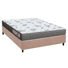 Imagem de Conjunto Box Casal: Colchão Espuma Orthoflex D33 ComfortPedic Line Black + Base crc Suede Clean(138x188)