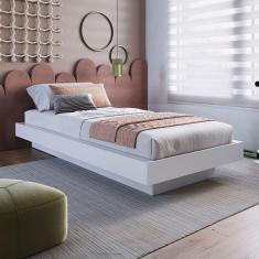 Imagem de Cama Solteiro Zurique Branco - Art In Móveis