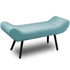 Imagem de Recamier Áustria 120 Cm Suede Azul Turquesa- D A Decor