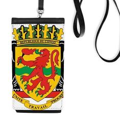 Imagem de Bolsa para celular com emblema nacional Congo Country, bolso preto