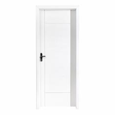 Imagem de Kit Porta Pronta Maciça 214x89cm Eucalipto Direita Pm95 Clean Cruzeiro Portas Branco