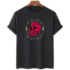 Imagem de Camiseta feminina algodao Caveira  Rock N Roll