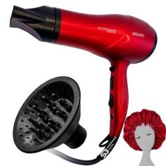 Imagem de Secador De Cabelo Potente 2000W Bivolt Difusor + Touca Cetim - Britâni