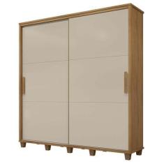 Imagem de Guarda Roupa Casal 228cm Portas De Correr Monte Carlo Rv Móveis Cinamo