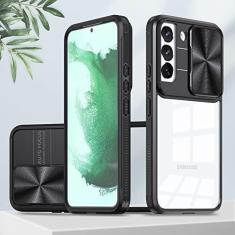 Imagem de Capa de proteção deslizante para câmera para Samsung Galaxy S22 Plus Ultra S20 S21 FE A12 A13 A03 A02S A03S A53 A73 S23 Capa à prova de choque, preta, para Samsung S22 PLUS