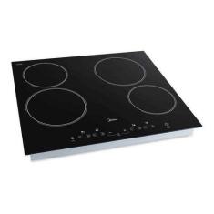 Imagem de Cooktop Elétrico Vitrocerâmico 4 Bocas 220v 59x52cm - Midea, Preto, 22