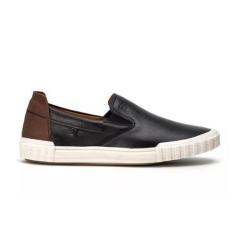Imagem de Tenis Sapatenis Masculino Slip On Casual Iate Em Bovino Preto - Top Fr