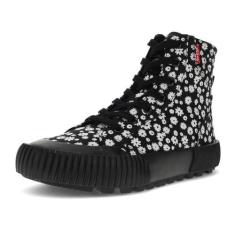 Imagem de Levi's Tênis feminino Olivia Floral Fabric Hightop Fashion, Preto monocromático, 35