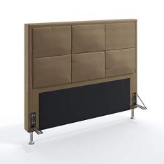 Imagem de Cabeceira Maia 140 Casal Sued Capuccino Aradecor