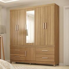 Imagem de Guarda Roupa Casal Monza Com Espelho Amendola