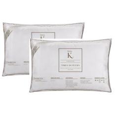 Imagem de Kit 2 Travesseiros Casa K Toque De Pluma 233 Fios Kacyumara