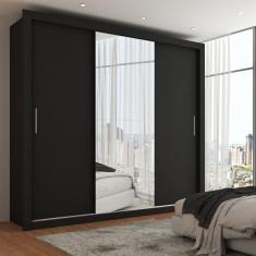 Imagem de Guarda-Roupa Casal Hamburgo 3 Portas 4 Gavetas Com Espelho