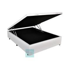 Imagem de Cama Box baú casal 138x188 branco - PillowOne