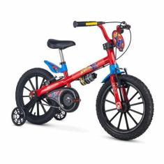 Imagem de Bicicleta Homem Aranha Aro 16 Vermelho Infantil Spider Man Aro De Nylo