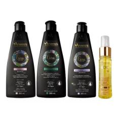 Imagem de Kit Arvensis Cachos Naturais + Óleo Reparador Tec Oil