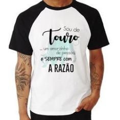 Imagem de Camiseta Raglan Sou De Touro - Foca Na Moda