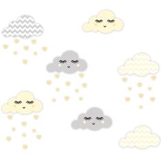 Imagem de Adesivo De Parede Nuvens Chevron 