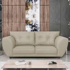 Imagem de Sofá 2 Lugares Tulipa Sintético Bege