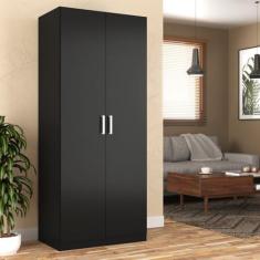 Imagem de Guarda-roupa Compacto 2 Portas Monarca Preto