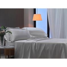 Imagem de Jogo de Cama 300 Fios Algodão Percal Nobless Appel Prata - King