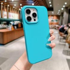 Imagem de Capa protetora de lente para iPhone 15 Plus 13 12 14 Pro Max para Samsung S23 Capa ultra magnética de carregamento sem fio TPU, azul celeste 1, para iPhone 13Pro Max