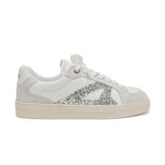 Imagem de Tênis Feminino Arezzo Original Branco Couro Brilhos-Unissex