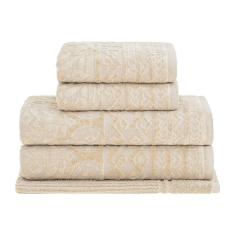 Imagem de Jogo Toalhas Banho Buddemeyer 5p Lotus Kaki 1713