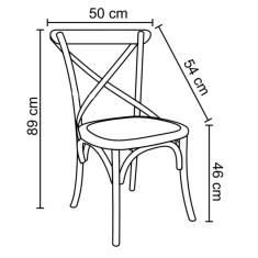 Imagem de Kit 5 Cadeiras Decorativas Sala De Jantar Cozinha Danna Rattan Natural Bétula- Gran Belo