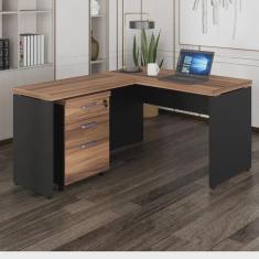 Imagem de Mesa de Escritório em L + Gaveteiro