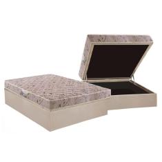 Imagem de Conjunto Box Baú Casal: Colchão Espuma Herval D28 St .louis + Base Crc Suede Clean(138x188)