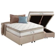 Imagem de Cama Box Baú Queen: Colchão Molas Ensacadas Anjos Masterpocket  King B