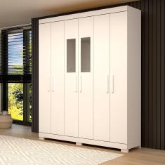 Imagem de Guarda-Roupa Casal Canadá Com Espelho 6 Portas Linhamobília
