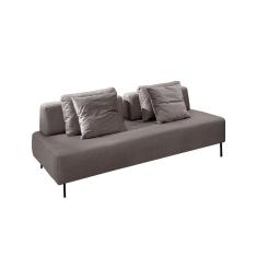 Imagem de Sofá 2 Lugares e 2 Encostos Modular Da Vinci Poliéster Cinza